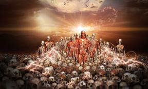 Ezekiel’s vision ‘The Valley of Dry Bones”.      Source: loswl / CC BY-SA 2.0.