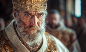 Image of an ancient pope.