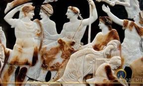 Detail of the Great Cameo of France depicting emperors of the Julio-Claudian dynasty and their family. Source: Marie-Lan Nguyen / CC BY 2.5