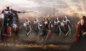 AI image of Knights Templar marching to concord enemy. Source: vukkostic/Adobe Stock
