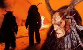 Deriv; Revelers dressed as Krampusin Austria 