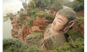 Leshan Giant Buddha is the world's largest stone-carved Buddha