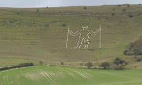 England’s Long Man Vandalized By Covid-19 Criminals