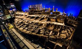 The conserved Mary Rose ship on show.        Source: Mary Rose Trust / University of Warwick