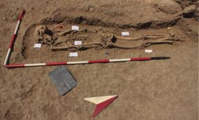 This deviant burial is a Medieval murder mystery.