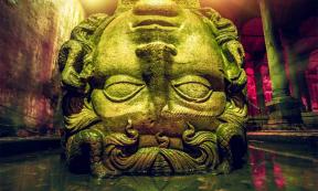 Massive Medusa heads under Istanbul lend support to the legend of the Medusa sarcophagus.	Source: Goinyk / Adobe Stock