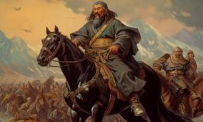 Illustration of a great war leader commanding the vast Mongol army on horseback. Source: Kien/Adobe Stock	