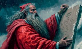 AI Illustration of Moses with the 10 Commandments Tablet. Source: Jim Vallee/Adobe Stock