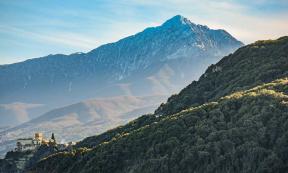 Women have been banned from the paradisiacal Mount Athos for over 1,000 years. Source: Alexey Achepovsky / Adobe Stock 