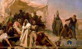 The Egyptian Expedition under the orders of Bonaparte, painting by Léon Cogniet (early 19th century) (Public Domain)