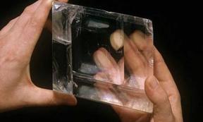 A calcite crystal found on an Elizabethan ship believed to have helped the Vikings navigate the seas. 