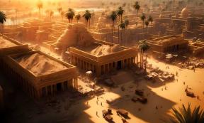 Nakhtpaaten may have been the first commuter, crossing ancient Amarna to his daily job as royal vizier. Illustration of an imagined ancient Egyptian city. Source: KHBandak / Adobe Stock