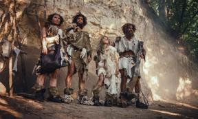 A group of Neanderthals, who, according to a new research paper, gave modern humans a Neanderthal gene that can make Covid-19 more servere.            Source: Gorodenkoff / Adobe Stock