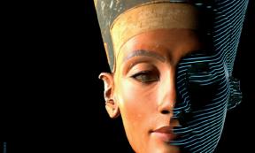 3D scan of bust of Nefertiti. Source: CosmoWenman / CC BY-NC-SA 4.0.