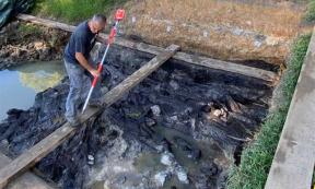 Preserved 7,300-year-old cabins discovered at La Draga Neolithic site in Catalonia, Spain. Source: Banyoles City Council/IPHES