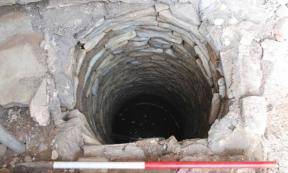 A well unearthed at New Place (Shakespeare Birthplace Trust photo)