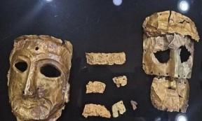 Elamite Gold Masks Amongst Others Recovered in Iran Undercover Operation