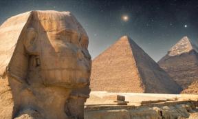 Pole starts used to align the pyramids at Giza.          Source: Aliaksei / Adobe Stock