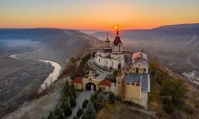 Sunrise, Old Orhei monastery, Republic of Moldova   Source: Calin Stan/Adobe Stock