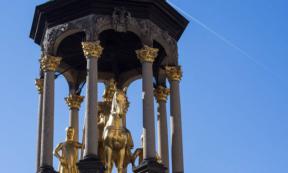Statue of Otto I, the Holy Roman Emperor.