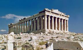 The Parthenon, Athens’ sparkling jewel from ancient Greece.
