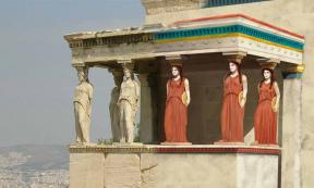 Erechtheion with Original Paintwork Reconstruction. Source: Mark Cartwright / CC by NC-SA.