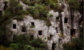 The rock-cut tombs of Pantalica, Sicily