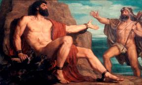 Prometheus and Hercules by Christian Griepenkerl. 