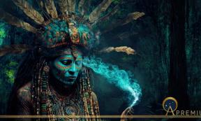 Top Image: Fantasy shaman leading a holy ayahuasca ceremony (Caphira Lescante/Adobe Stock)