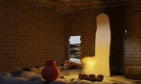 Reconstruction of how the Bronze Age temple might have looked.	 Source: University of Sienna