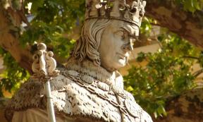 Statue of King Rene House of Valois-Anjou.