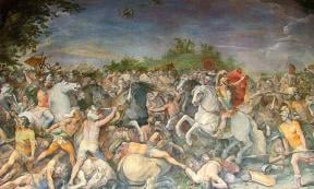 In 477 BC, the Battle of the Cremera was fought between the Roman Republic and Veii, leading to the loss of Roman control over the river Cremera. This allowed Veientes to penetrate deeper into Roman territory.	Source: Frans Vandewalle / CC BY-SA 2.0