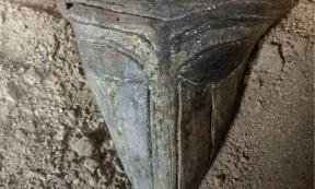 Prof. Vasil Nikolov and his team of archaeologists at the Provadia-Saltworks found the ceramic artifact, believed to be a salt god, while excavating the bottom of a salt evaporation pool. Source: Provadia-Solnitsata