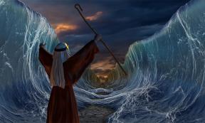 The origins of the Jewish festival Shavuot’s traditions are obscure. But what if they could be linked to Pharaoh Akhenaten, offering a new view on Moses? Pictures: Representation of Moses’ famous crossing of the sea. 	Source: Vlastimil Šesták / Adobe stock