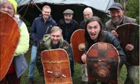 Shield recreation team.			Source:   © 2024 The Trustees of the British Museum