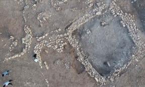 The Stone Age rock tombs recently found at the Kizilkoyun Necropolis area not far from Göbekli Tepe .            Source: AA News Broadcasting System (HAS)