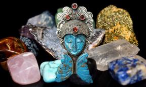 Stone and crystal traditions have been around for a very long time. This is a humanoid figure turned into a pendant