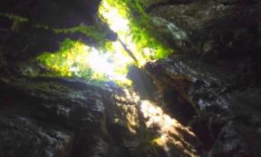 The open chamber near the first descent in the Tayu Jee branch of the Tayos Caves.