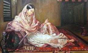 : 'Lady in Muslin', painted by Francesco Renaldi, Dhaka, 1789.
