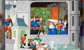 Interview of Richard II and Thomas of Woodstock, Duke of Gloucester. The nephew and uncle were longtime rivals.	Source: Public Domain