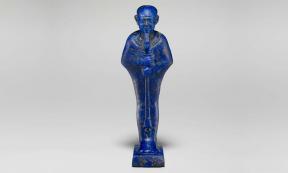 Lapis lazuli cult image of the God Ptah. Source: Metropolitan Museum of Art / Public Domain. 