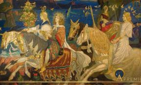 The Tuatha Dé Danann as depicted in John Duncan's Riders of the Sidhe (1911) (Public Domain)