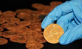 Tudor coins discovered in surprising hoard in the garden of a house in the New Forest, Hampshire. Source: The Trustees of the British Museum.