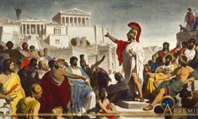 Pericles's Funeral Oration, by Philipp Foltz (1852)(Public Domain)