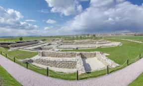 Ulpiana, the archaeological site in Kosovo. 