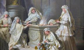 Vestal Virgins Tending the Sacred Fire.