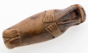 Walrus carving from medieval Trondheim. Viking colonies in Greenland relied on walrus ivory for trade. Source: Credit: Åge Hojem NTNU University Museum