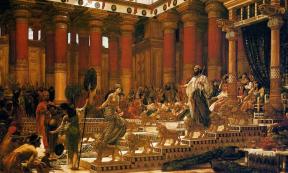 The Visit of the Queen of Sheba to King Solomon, painting by Edward Poynter, 1890, Art Gallery of New South Wales