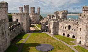 Caernarfon Castle, Wales. Source: peresanz / Adobe Stock.