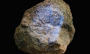 Yamacutah Statue Head showing blue pigment.